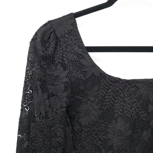 Altar'd State Boho Top Women XS Black Witchy Gypsy Whimsigoth Milkmaid Romantic - Picture 11 of 16